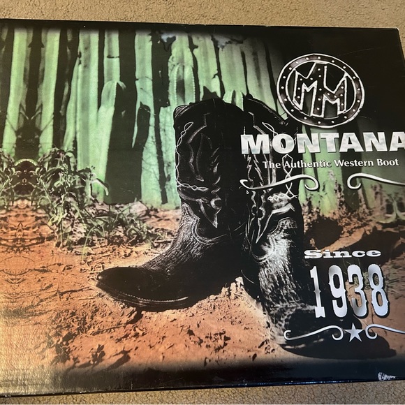 Bluebird Cowboy Boots Montana New Old Stock Gene Autry Centennial Women 7.5 - Picture 10 of 13